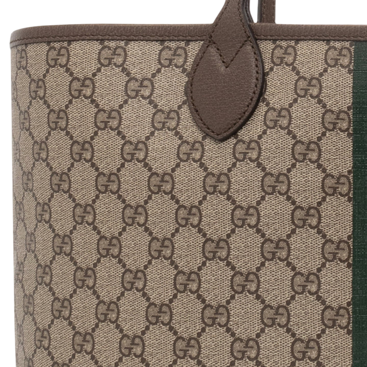 Gucci Ophidia Large Tote Bag – Beige & Ebony GG Supreme Canvas