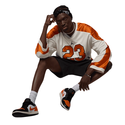 Jordan AJ 1 Low – White/Black/Starfish