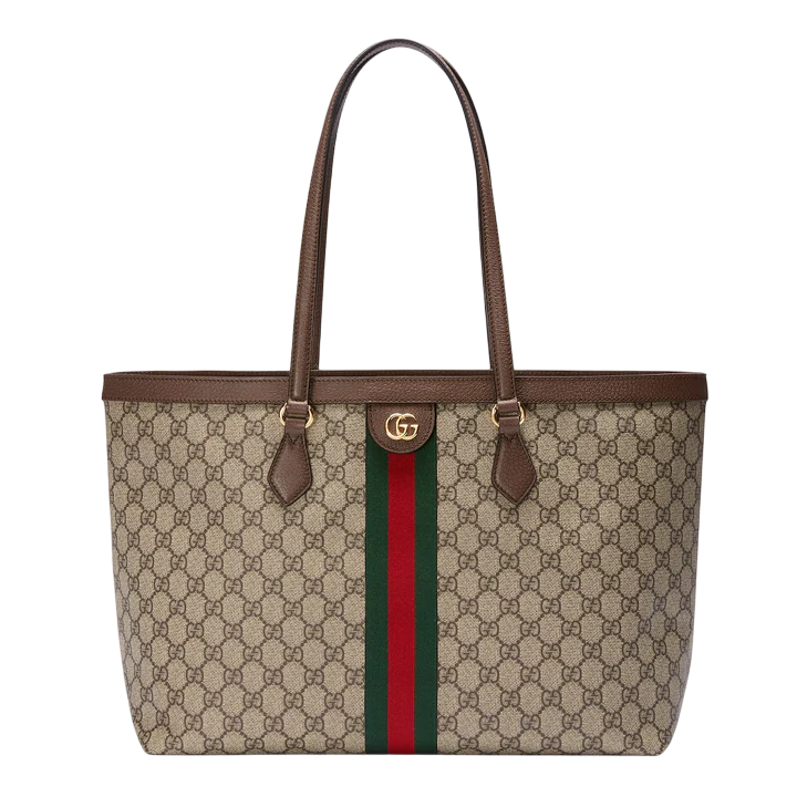 Gucci Ophidia Large Tote – Beige/Dark Brown GG Supreme