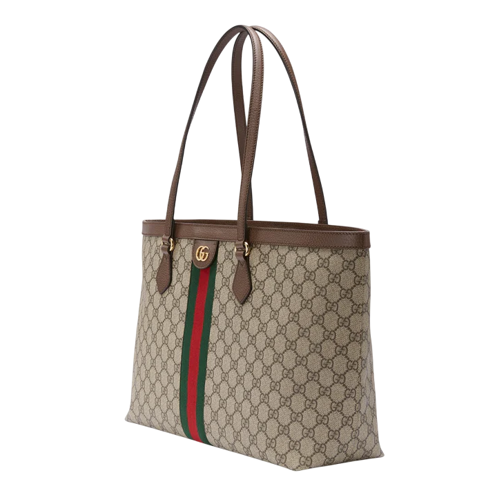 Gucci Ophidia Large Tote – Beige/Dark Brown GG Supreme