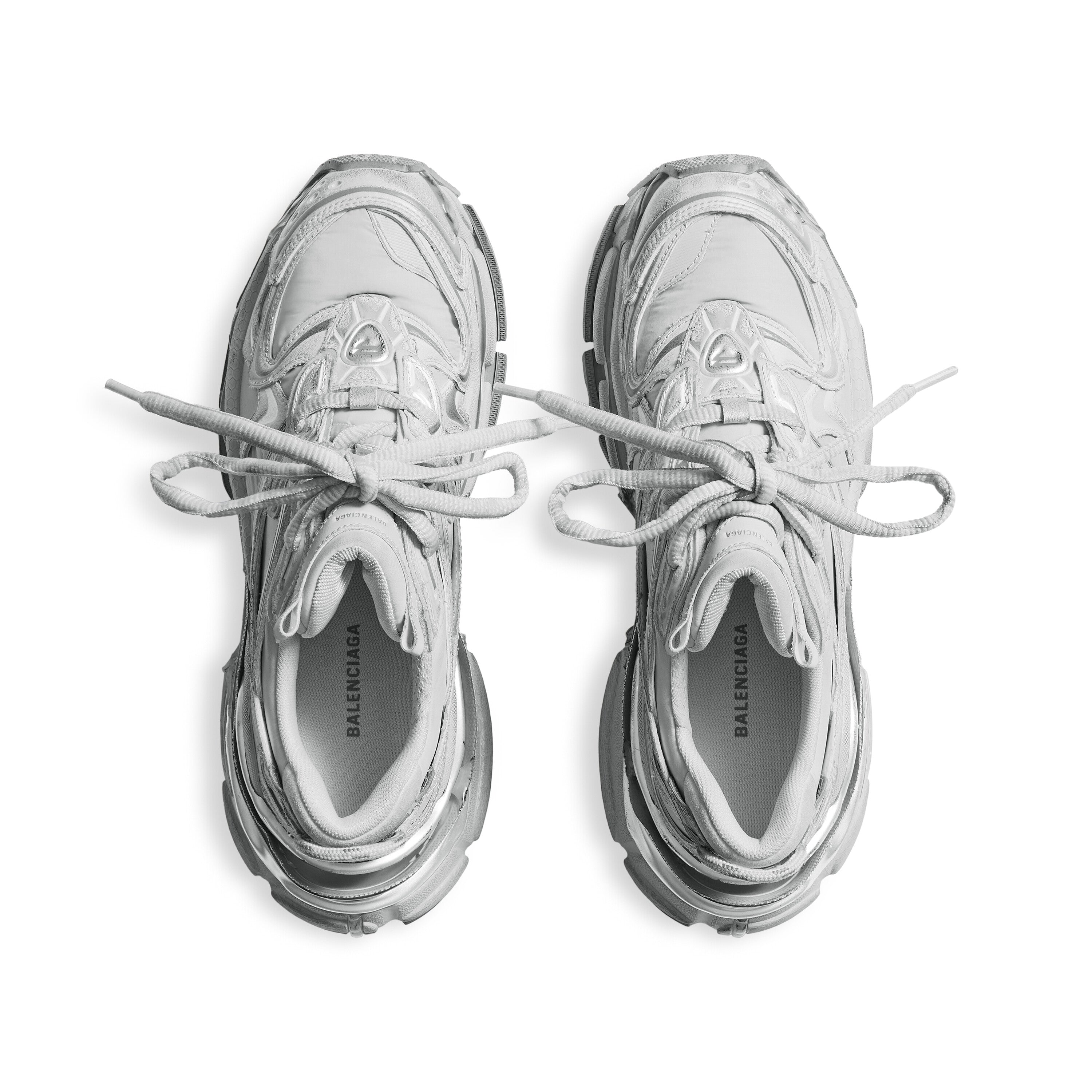 Balenciaga Men’s Runner 2.0 Sneaker – Grey/Silver