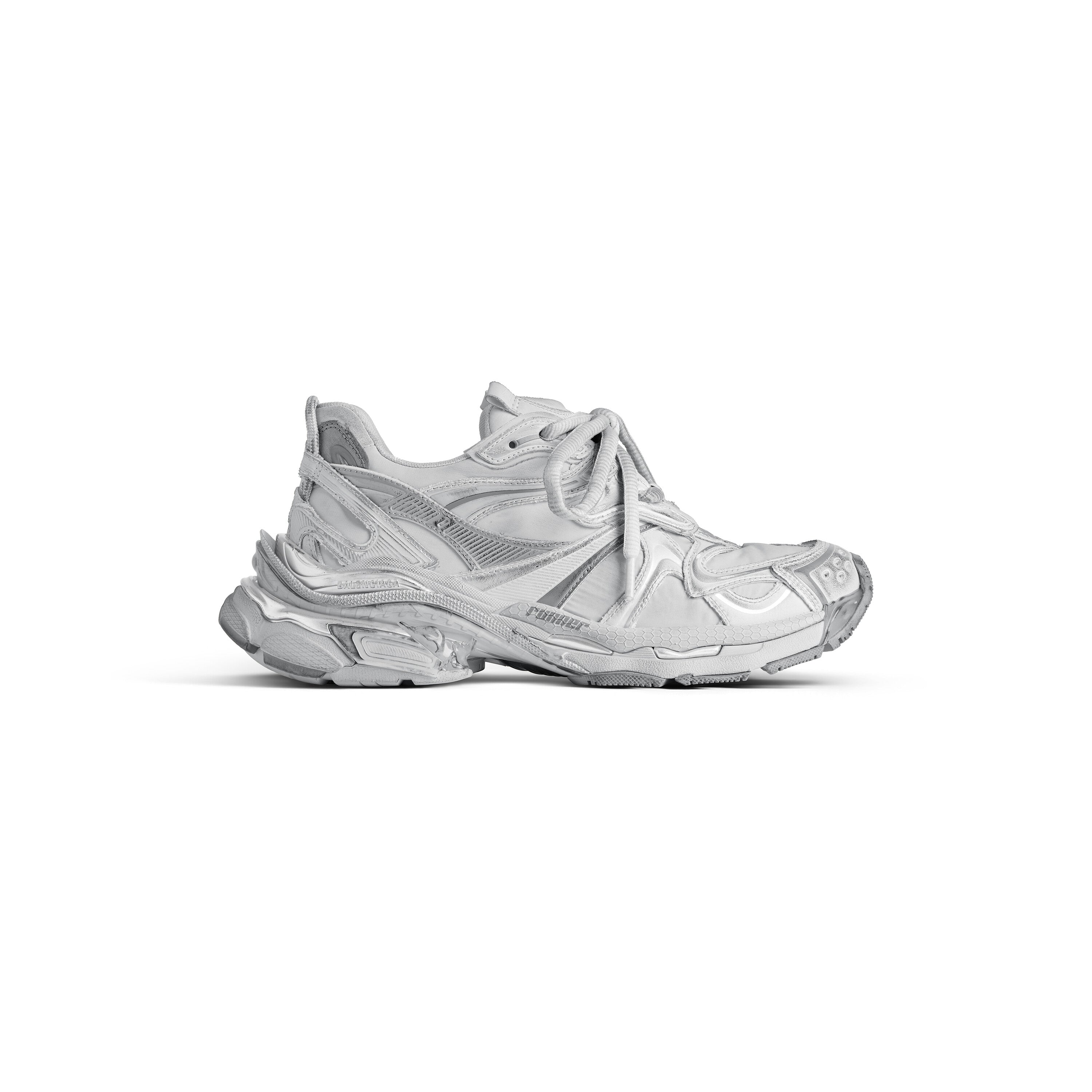 Balenciaga Men’s Runner 2.0 Sneaker – Grey/Silver