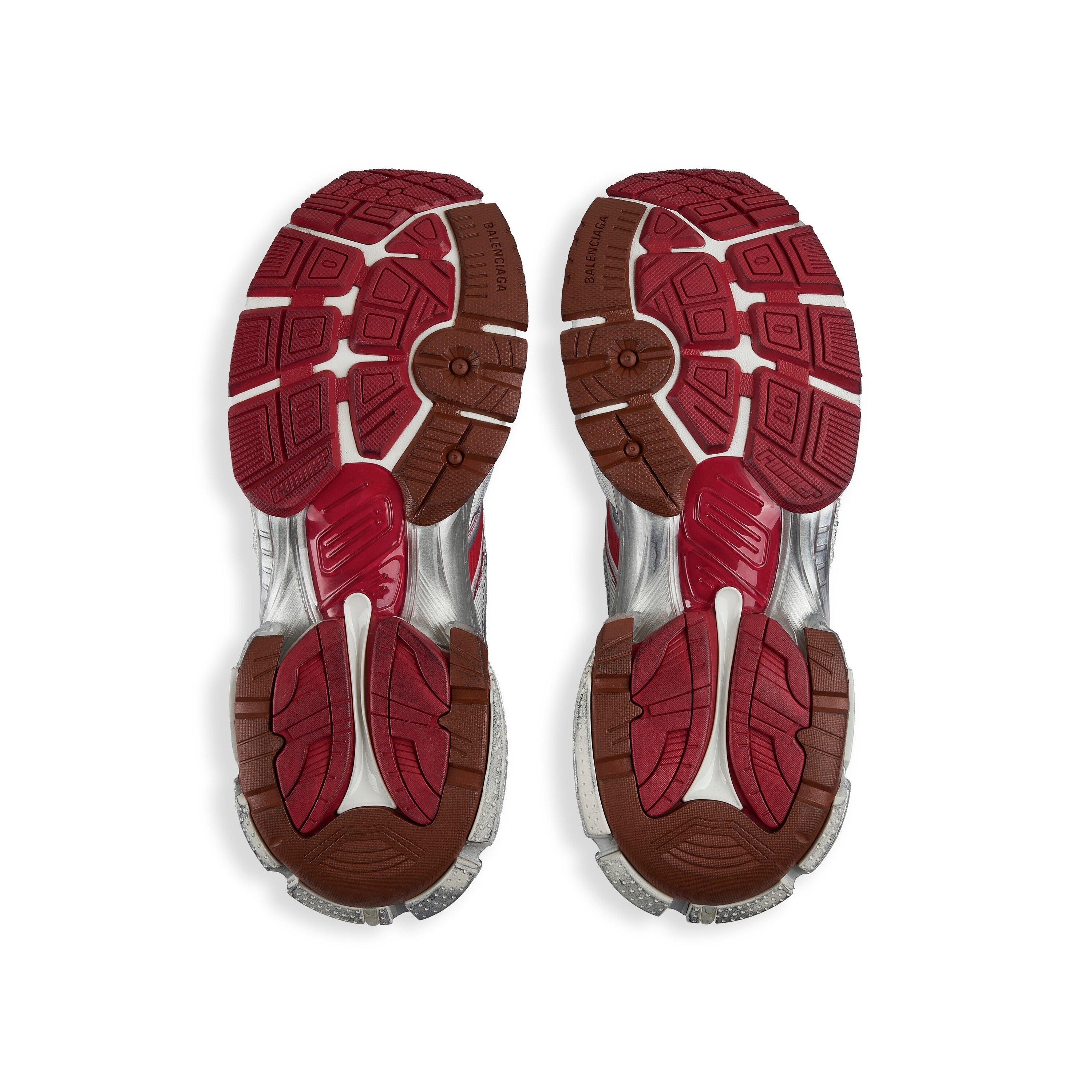 Balenciaga Men’s Runner 2.0 Sneaker – Off White/Red/Brown