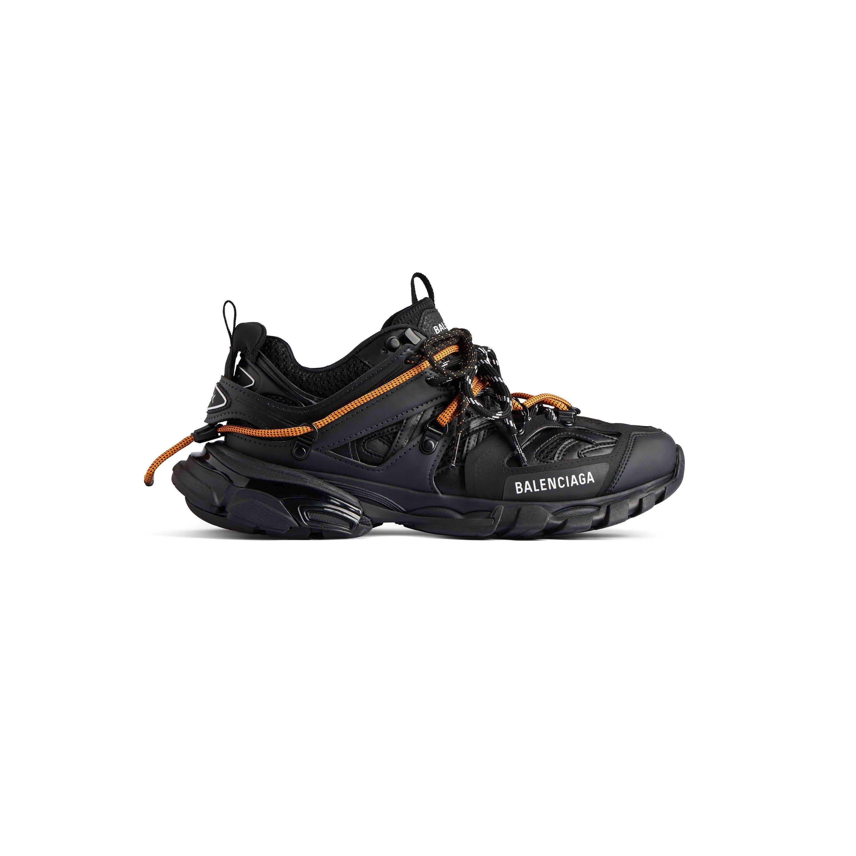 Balenciaga Men’s Track Trail Laces Sneaker – Black / Orange