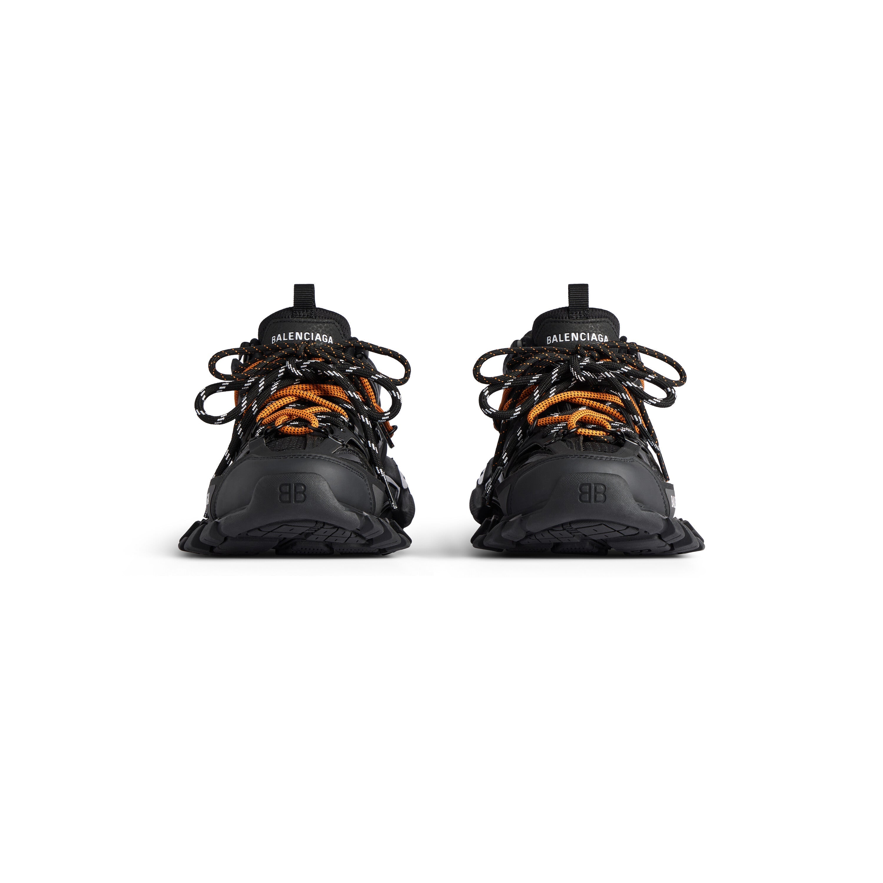 Balenciaga Men’s Track Trail Laces Sneaker – Black / Orange