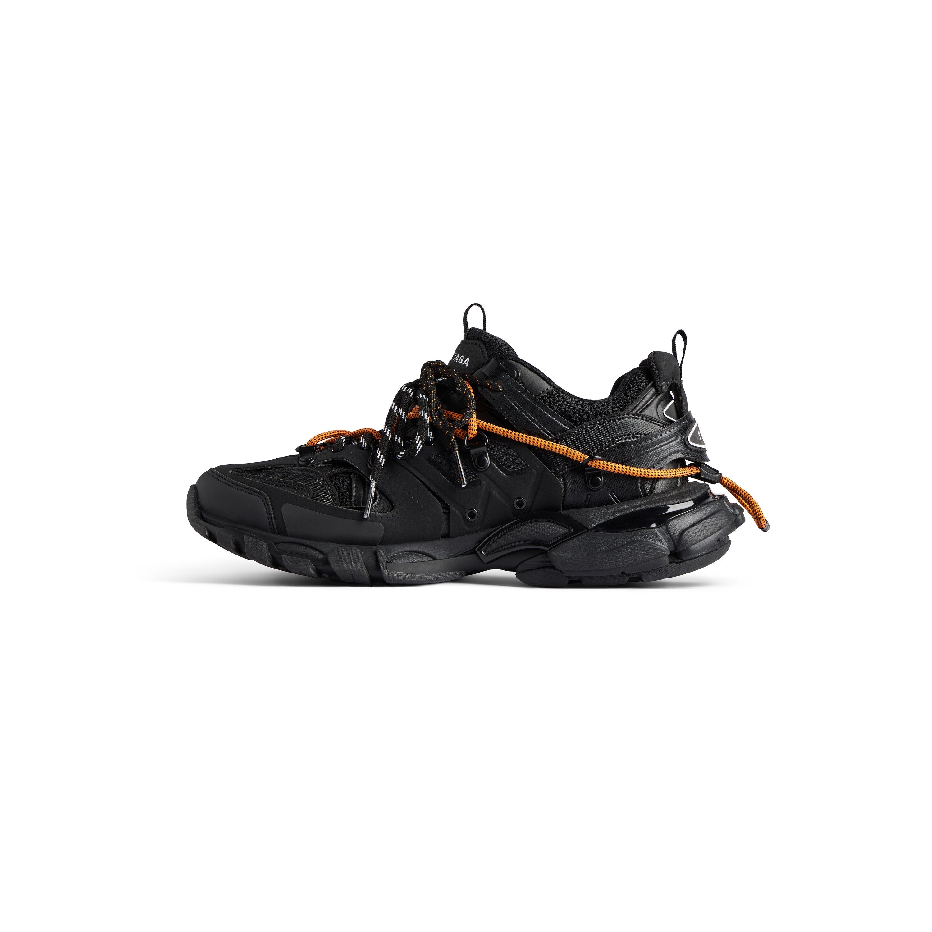 Balenciaga Men’s Track Trail Laces Sneaker – Black / Orange