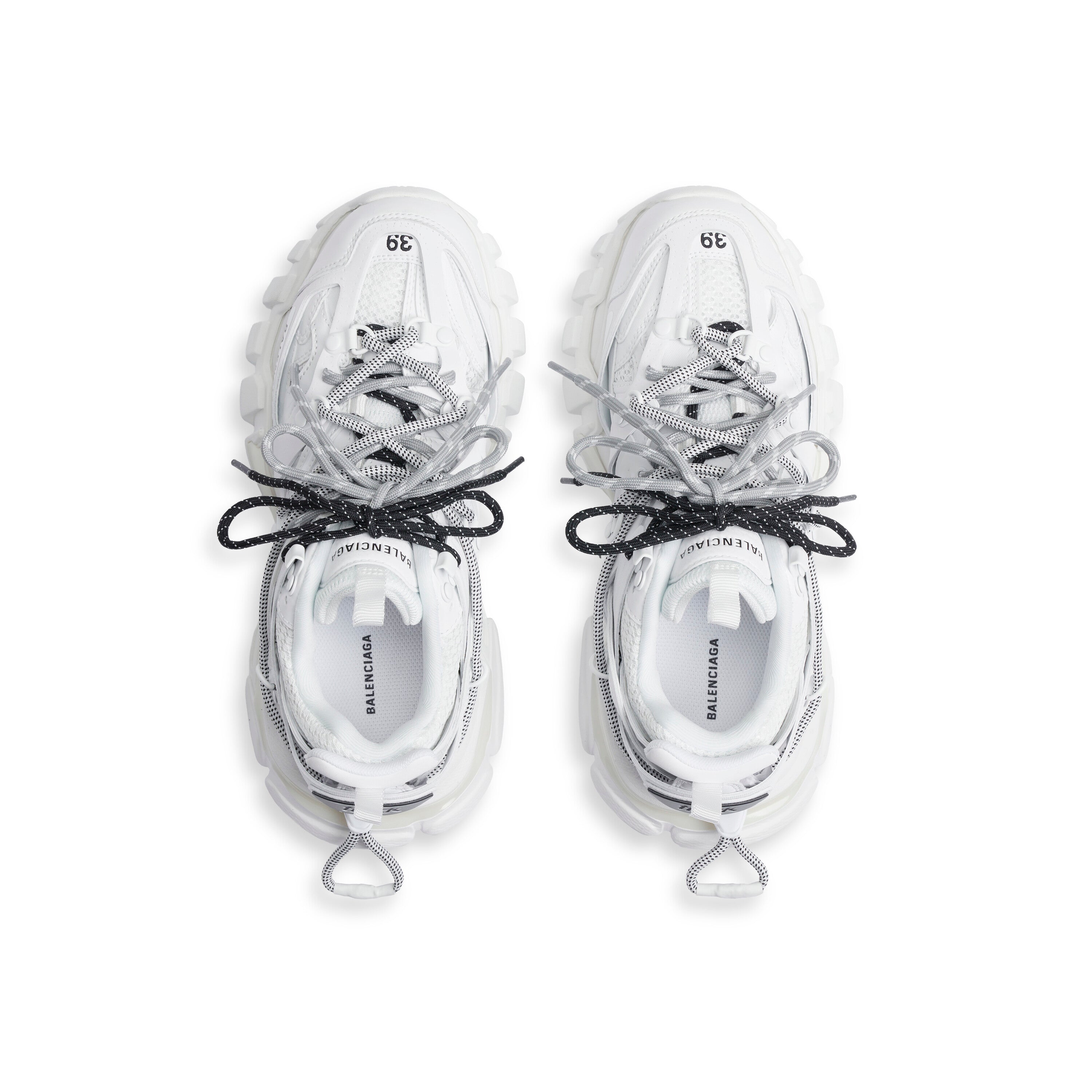 Balenciaga Men’s Track Trail Laces Sneaker – White / Black / Grey