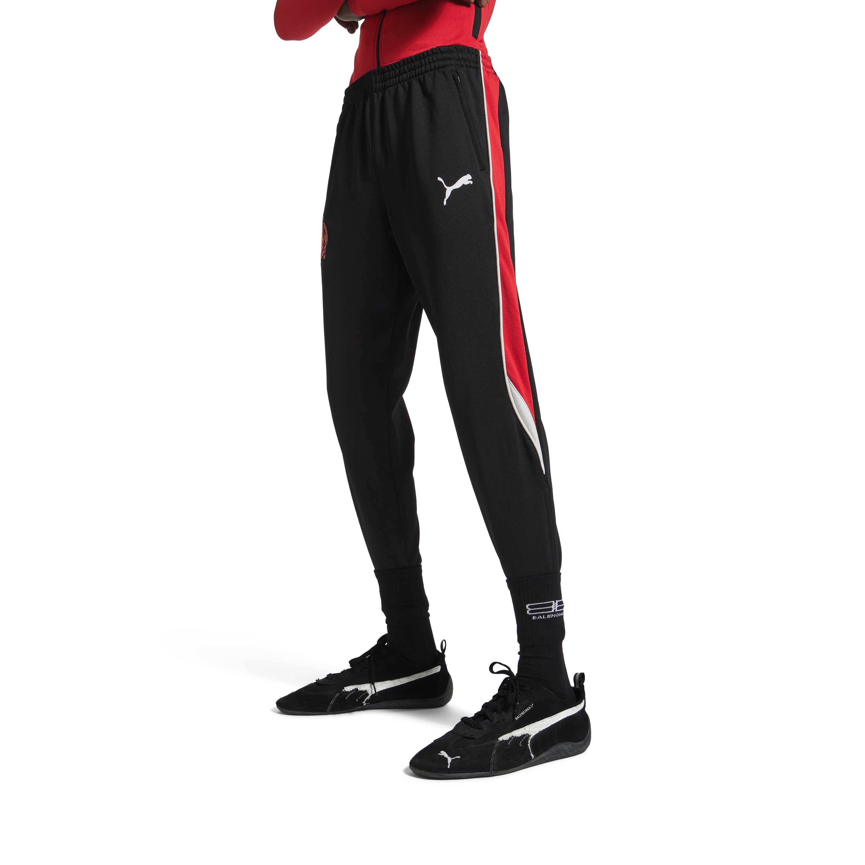 Balenciaga Speedcat Suede Sneaker – Black/White