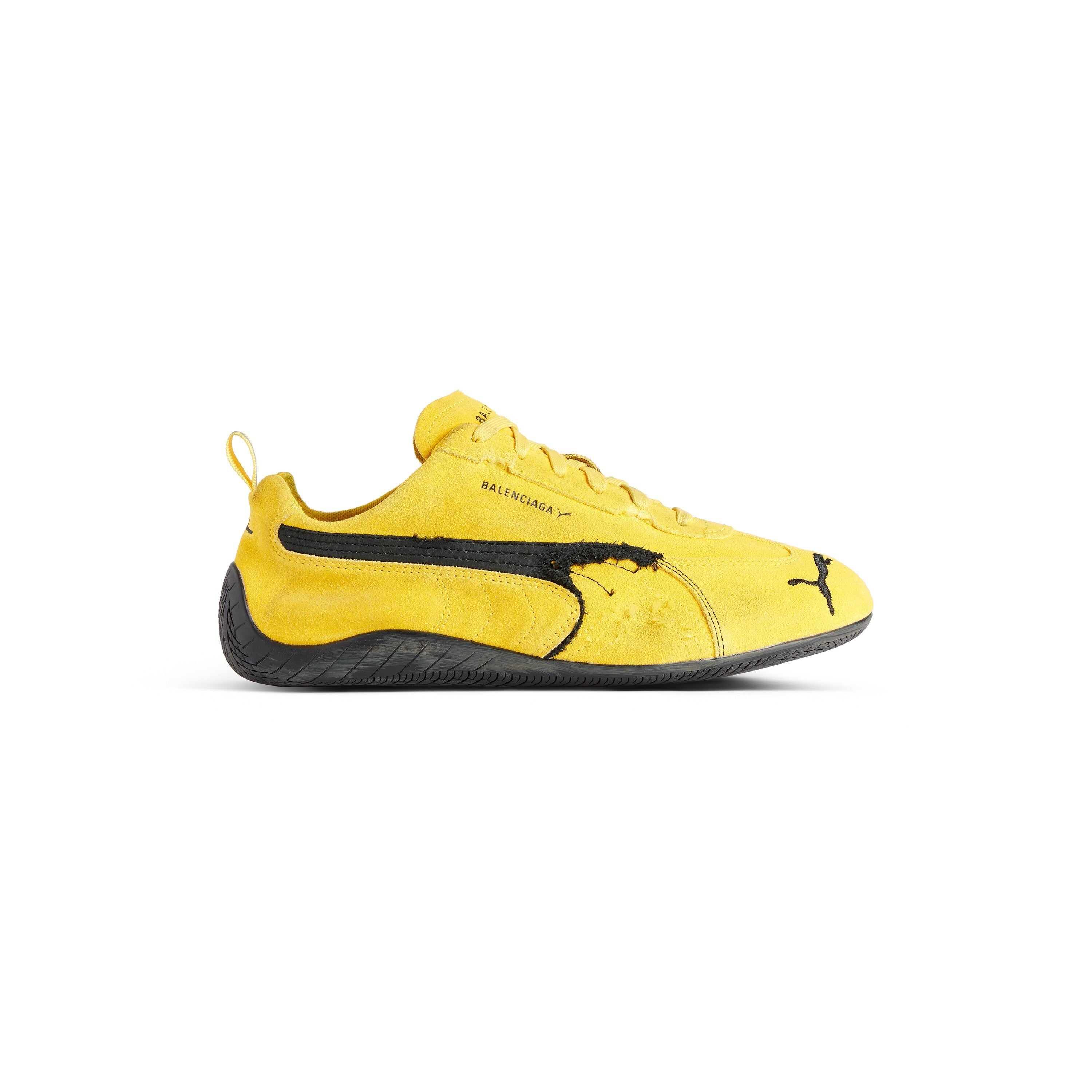 Balenciaga Speedcat Suede Sneaker – Yellow/Black