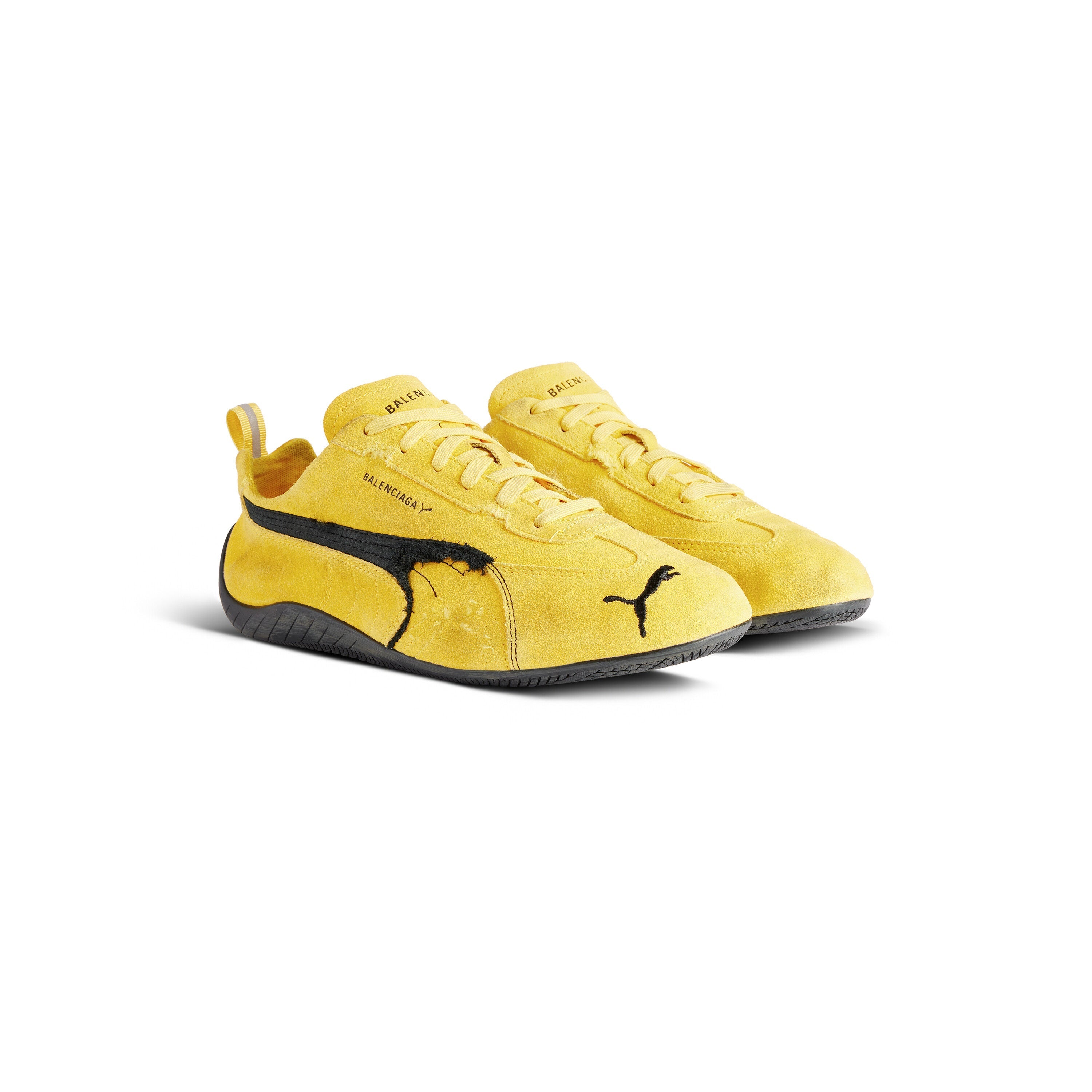 Balenciaga Speedcat Suede Sneaker – Yellow/Black