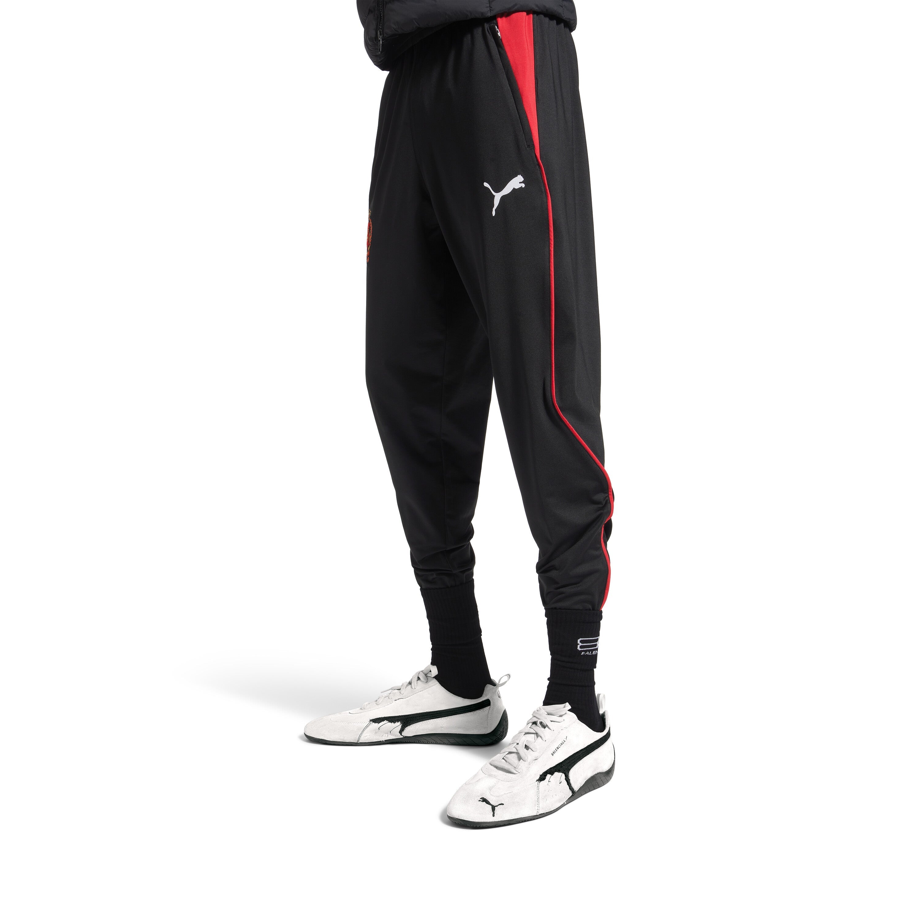 Balenciaga Speedcat Suede Sneaker – White/Black