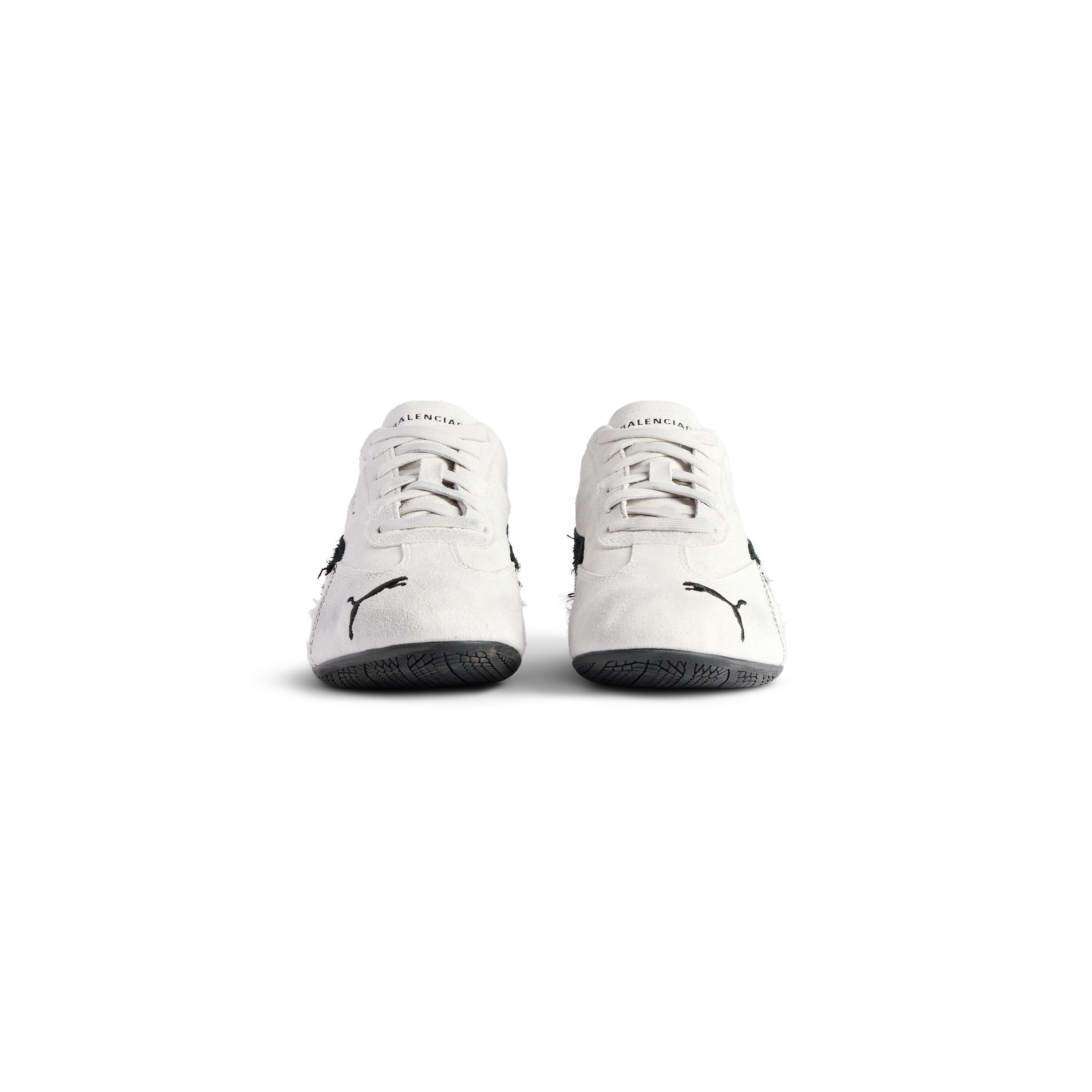 Balenciaga Speedcat Suede Sneaker – White/Black