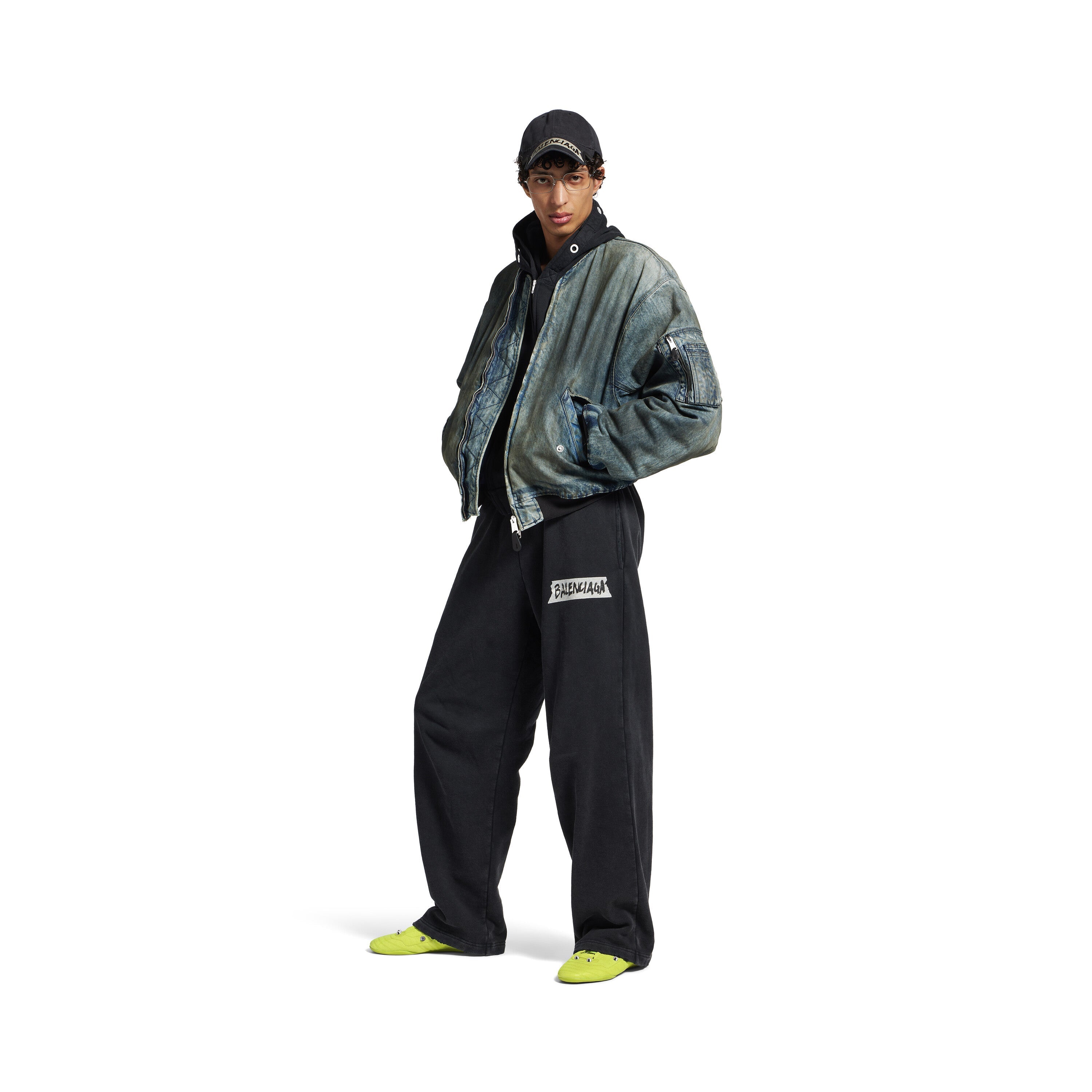 Balenciaga Men’s City Sneaker – Granny Green Sheepskin