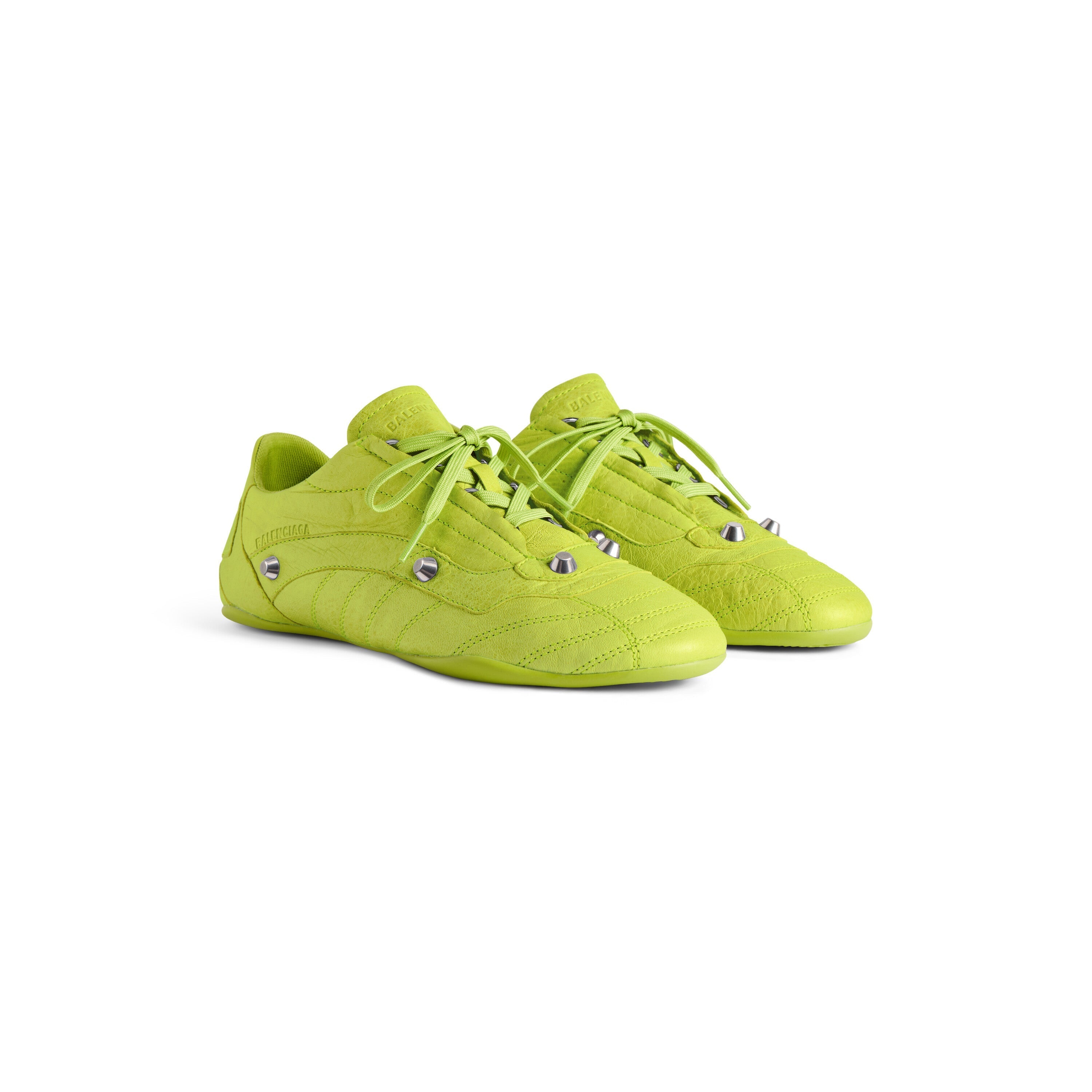 Balenciaga Men’s City Sneaker – Granny Green Sheepskin