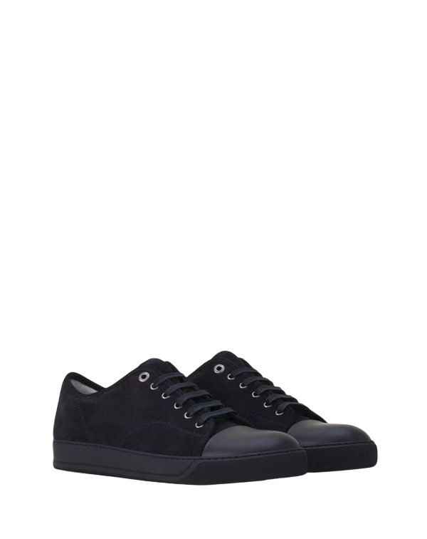Lanvin DBB1 Leather and Suede Sneaker – Black/Navy