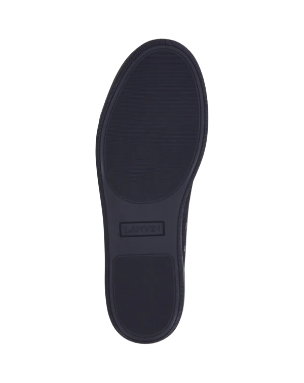 Lanvin DBB1 Leather and Suede Sneaker – Black/Navy