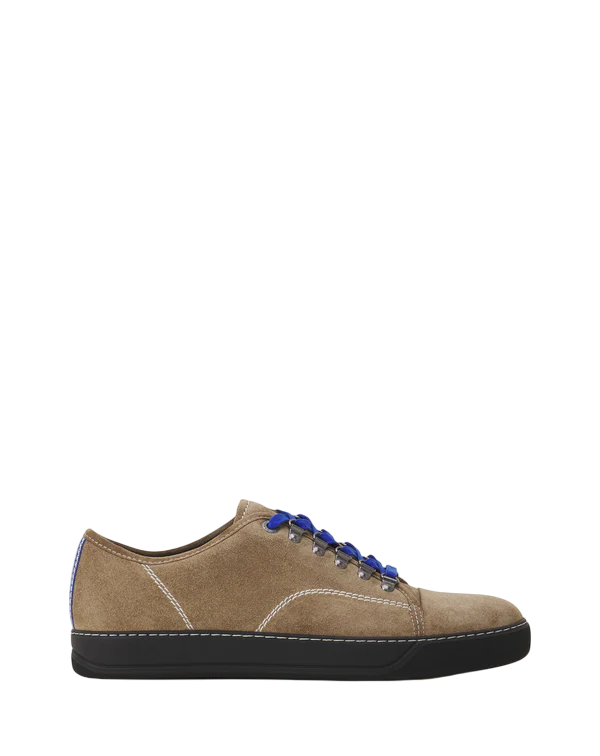 Lanvin DBB1 Hiking Sneakers in Suede – Dark Beige/Brown