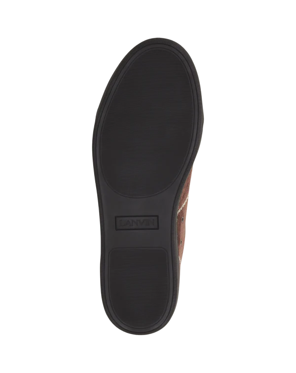 Lanvin DBB1 Hiking Sneakers in Suede – Dark Brown/Black