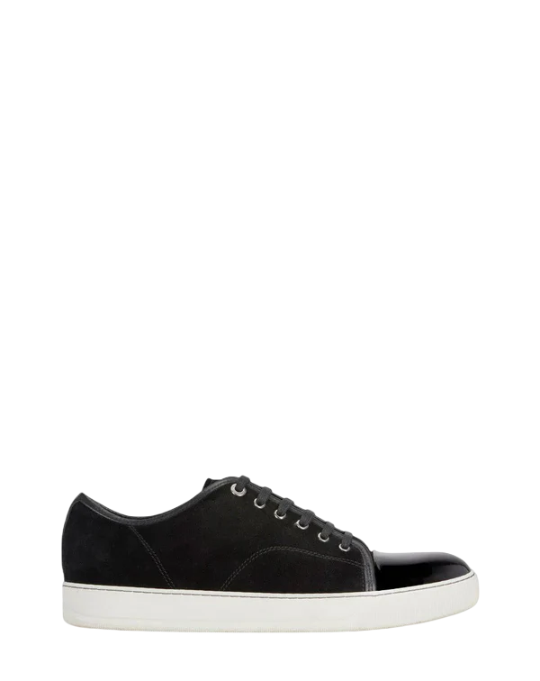 DBB1 SUEDE AND PATENT LEATHER SNEAKERS