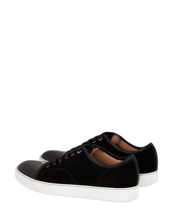 DBB1 SUEDE AND PATENT LEATHER SNEAKERS