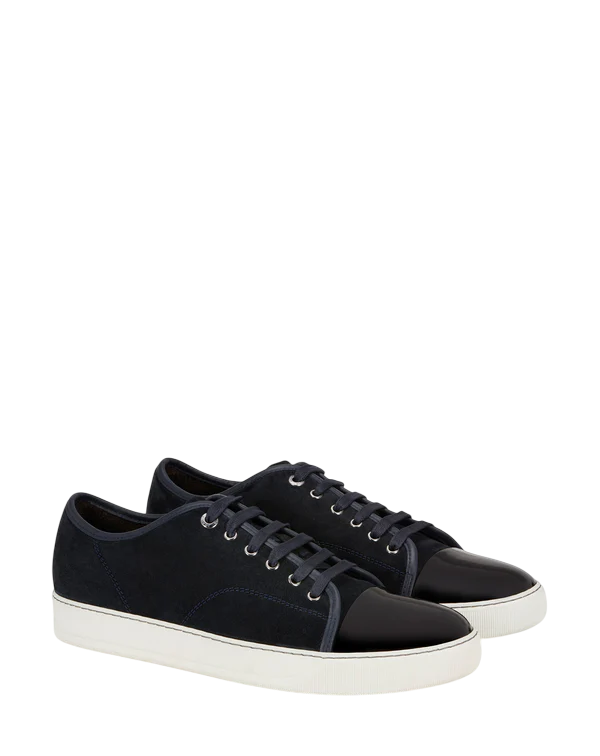 Lanvin DBB1 Suede and Patent Leather Sneaker