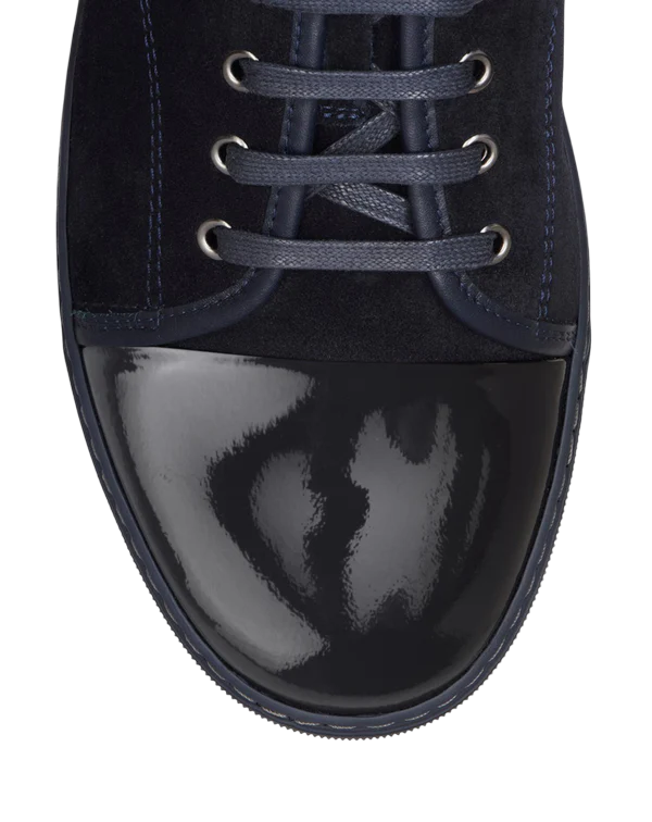 Lanvin DBB1 Suede and Patent Leather Sneaker