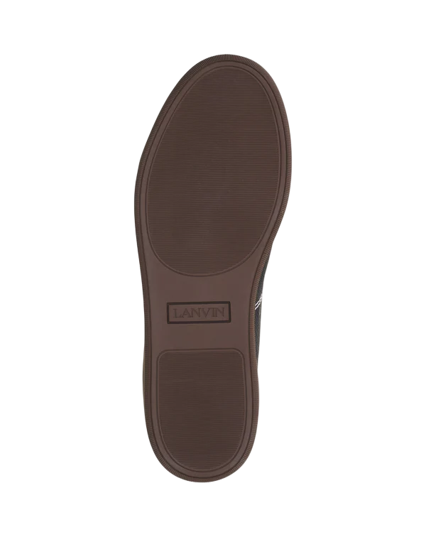 Lanvin DBB1 High-Top Leather Sneakers – Black/Off White