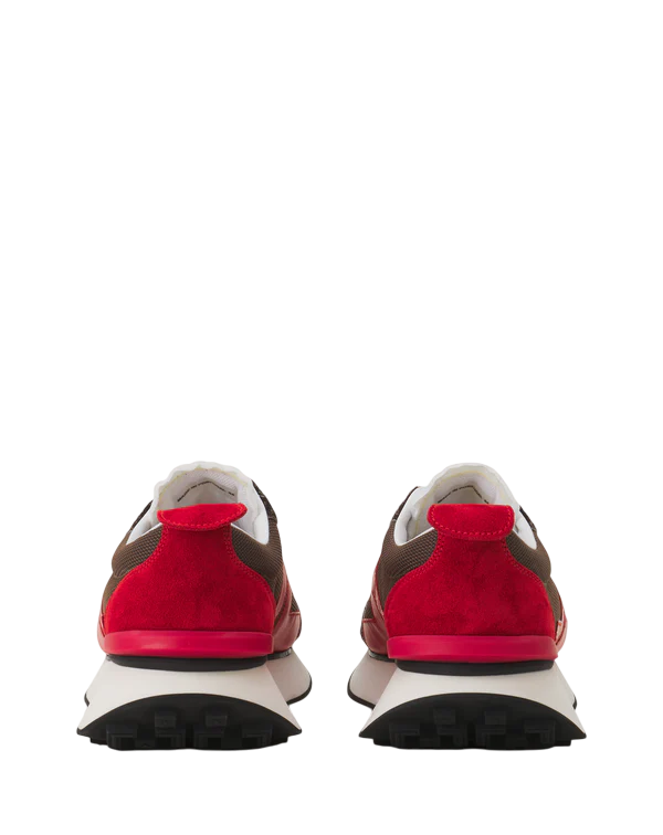 Lanvin BUMPR Mesh Sneakers – Marron/Rouge