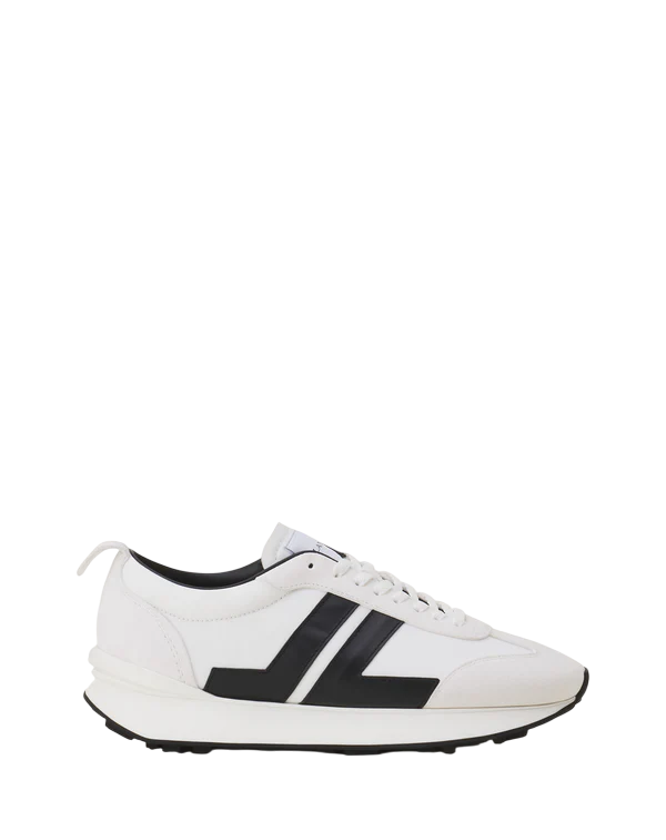 Lanvin BUMPR Nylon Sneakers – Blanc/Noir