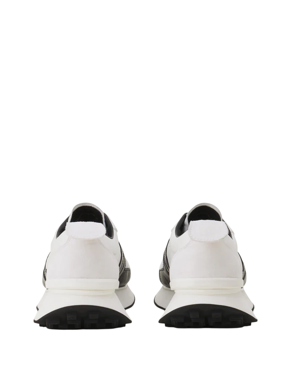 Lanvin BUMPR Nylon Sneakers – Blanc/Noir