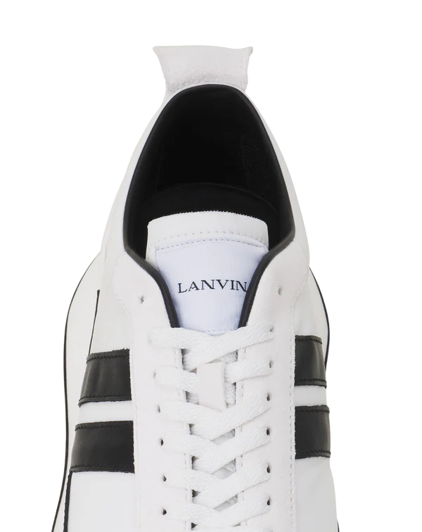 Lanvin BUMPR Nylon Sneakers – Blanc/Noir