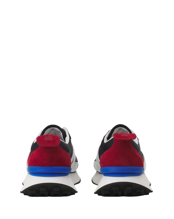 Lanvin BUMPR Nylon Sneakers – Blanc/Marine Noir