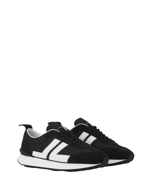 Lanvin BUMPR Nylon Sneakers – Black/White