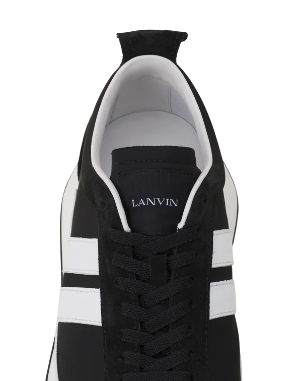 Lanvin BUMPR Nylon Sneakers – Black/White