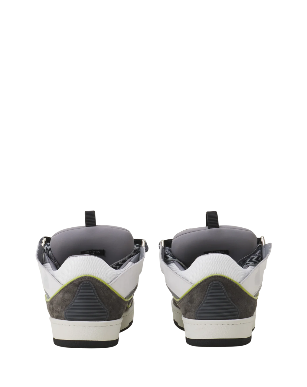 Lanvin Curb Leather Sneaker – White/Grey