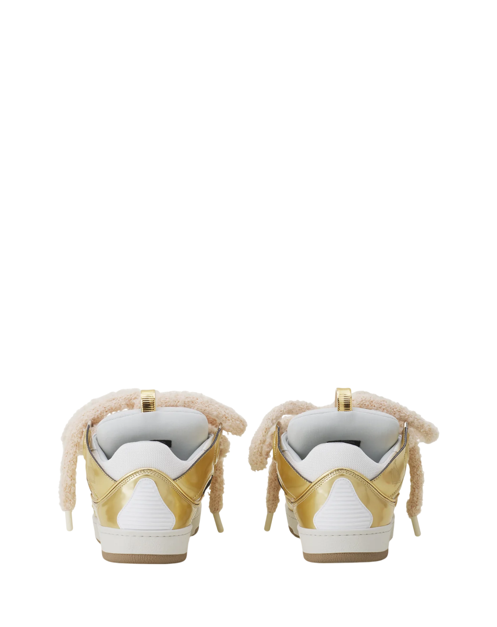 Lanvin Curb Metallic Leather Sneaker – Gold