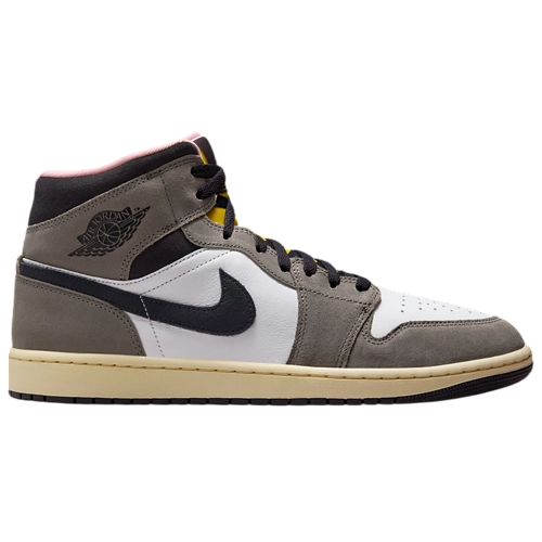 Air Jordan 1 Mid SE – White/Oil Grey/Cave Stone