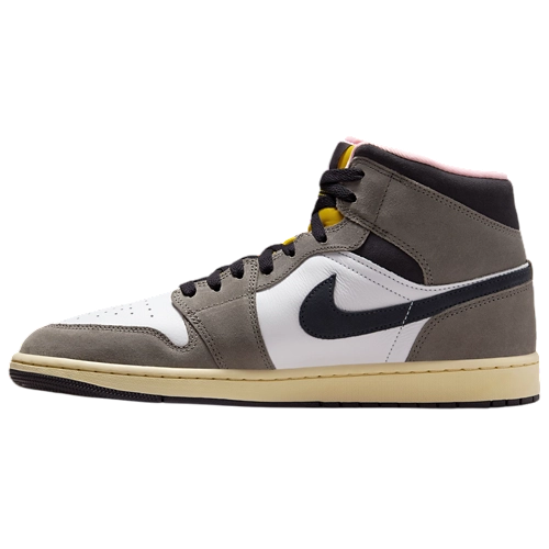 Air Jordan 1 Mid SE – White/Oil Grey/Cave Stone