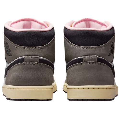 Air Jordan 1 Mid SE – White/Oil Grey/Cave Stone