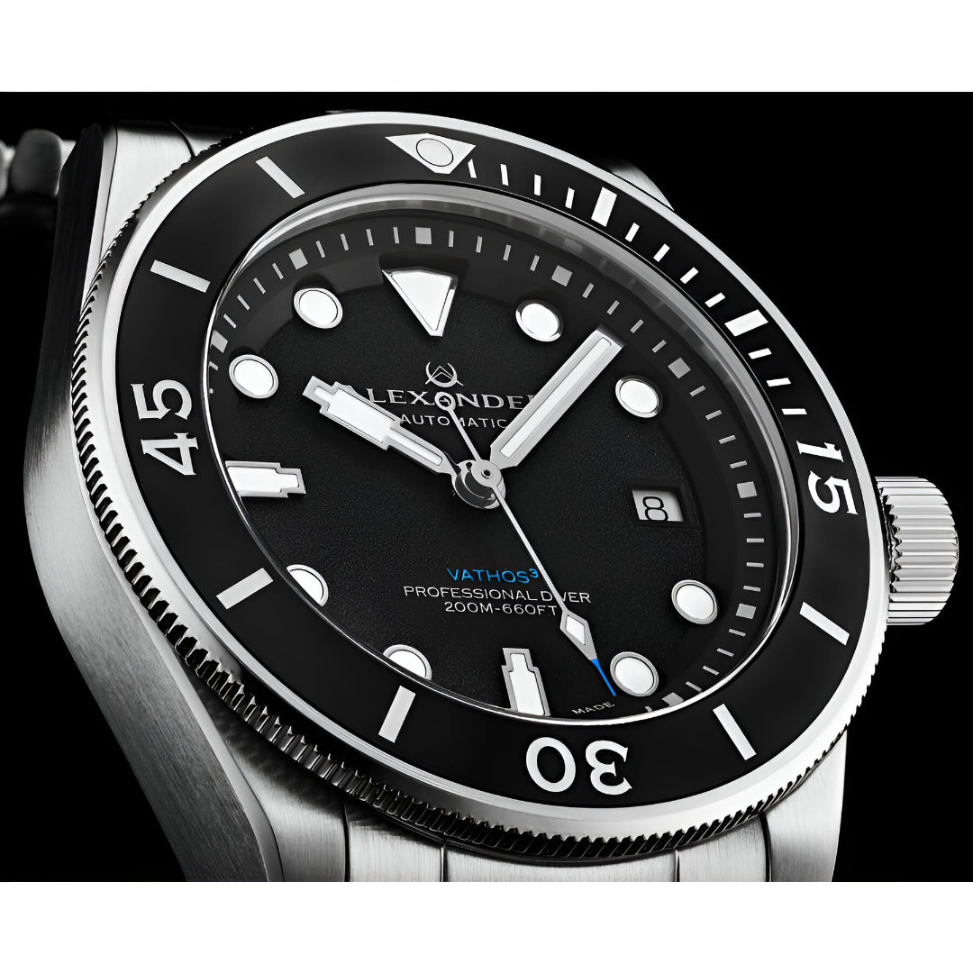 Alexander  2-Automatic Black Dial Men's Watch