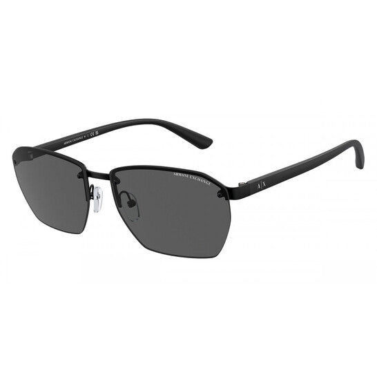 Armani Exchange Dark Grey Pilot Men's Sunglasses