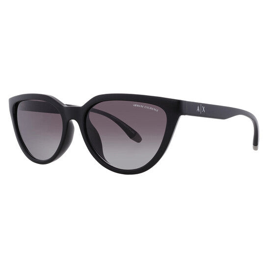 Armani Exchange Grey Gradient Cat Eye Ladies Sunglasses