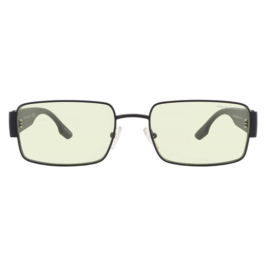 Armani Exchange Light Green Rectangular Men's Sunglasses