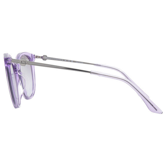 Armani Exchange Violet MIrror Silver Gradient Cat Eye Ladies Sunglasses