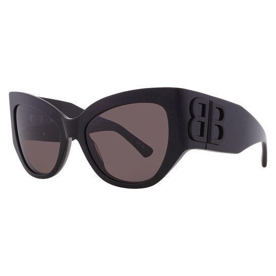 Balenciaga Grey Butterfly Ladies Sunglasses