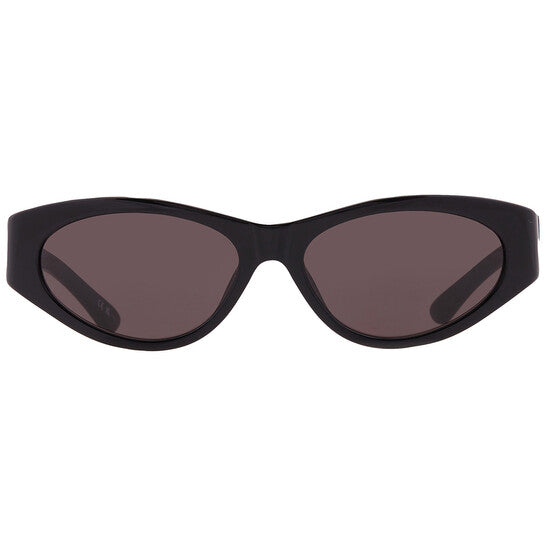 Balenciaga Grey Oval Ladies Sunglasses