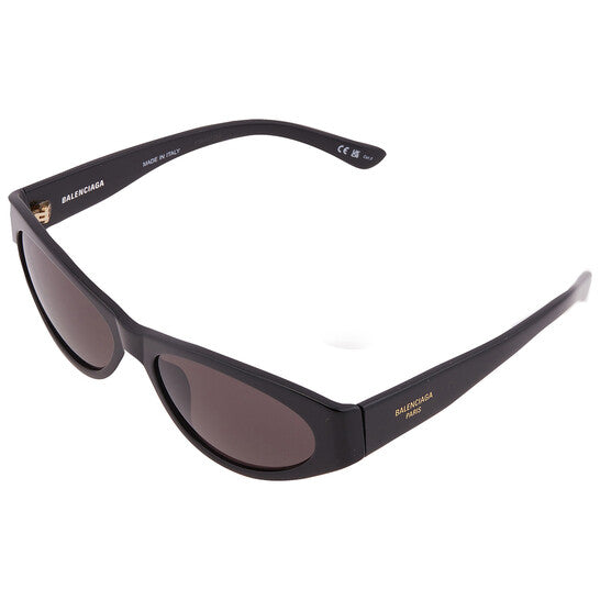 Balenciaga Grey Oval Ladies Sunglasses