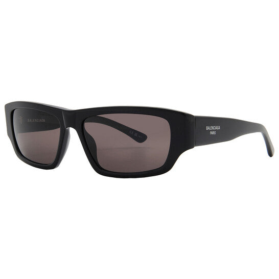 Balenciaga Grey Pilot Men's Sunglasses