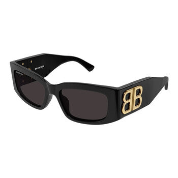 Balenciaga Grey Oval Ladies Sunglasses