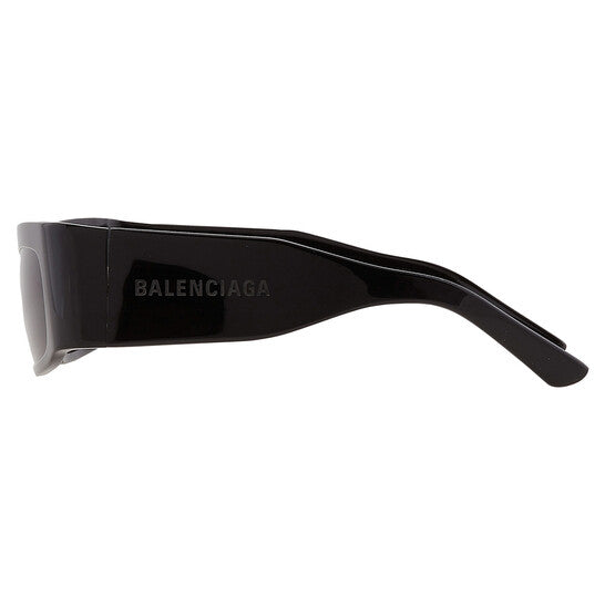 Balenciaga Grey Rectangular Unisex Sunglasses